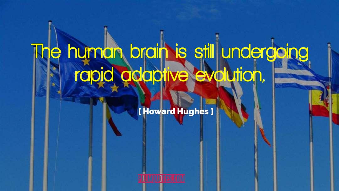 Howard Hughes Quotes: The human brain is still
