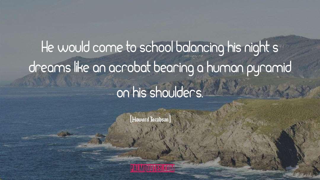 Howard Jacobson Quotes: He would come to school