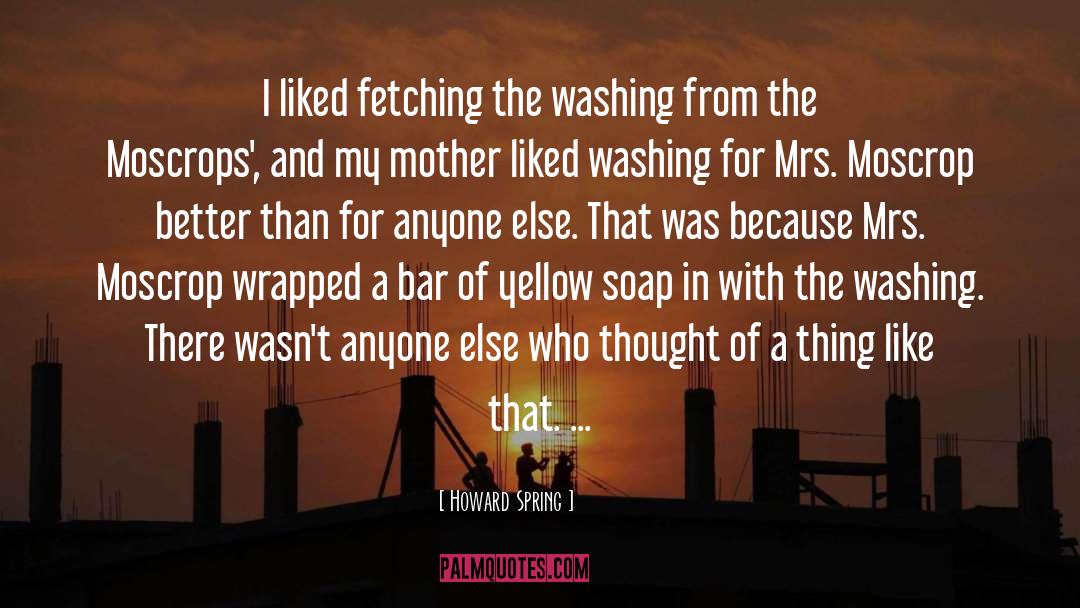 Howard Spring Quotes: I liked fetching the washing