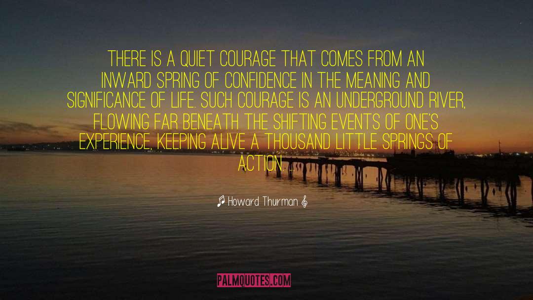 Howard Thurman Quotes: There is a quiet courage