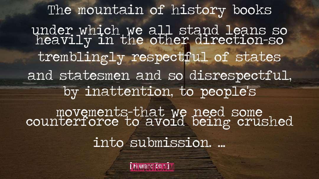 Howard Zinn Quotes: The mountain of history books