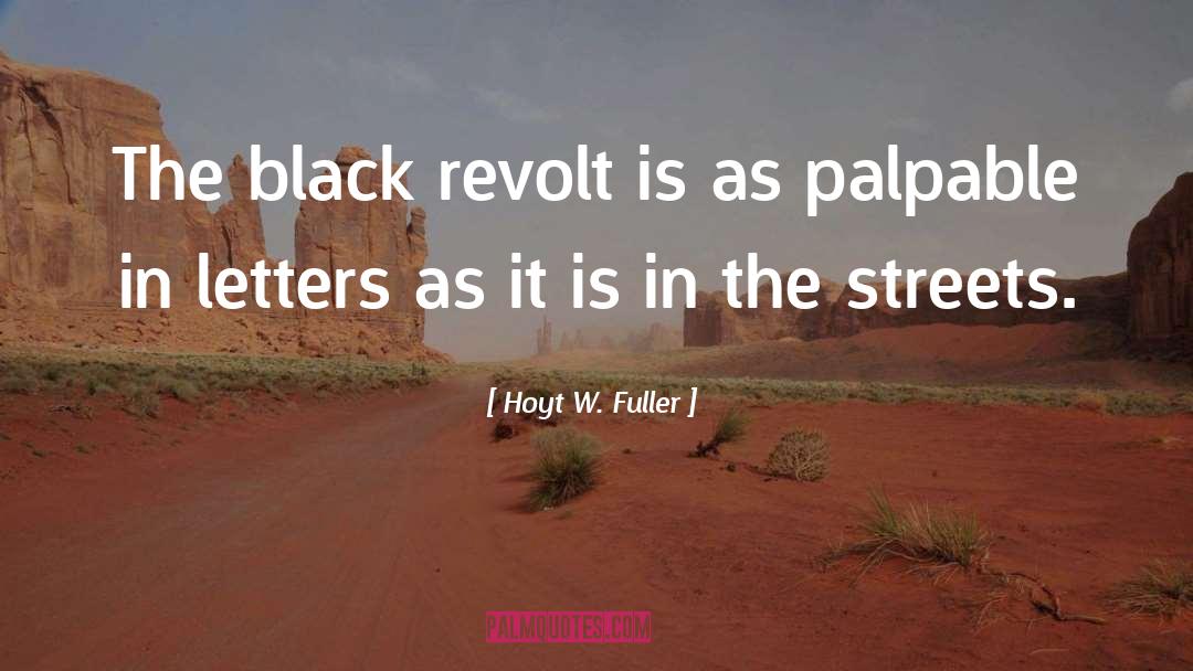 Hoyt W. Fuller Quotes: The black revolt is as
