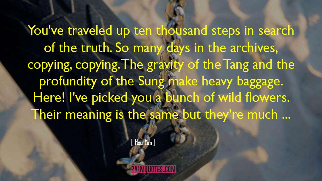 Hsu Yun Quotes: You've traveled up ten thousand