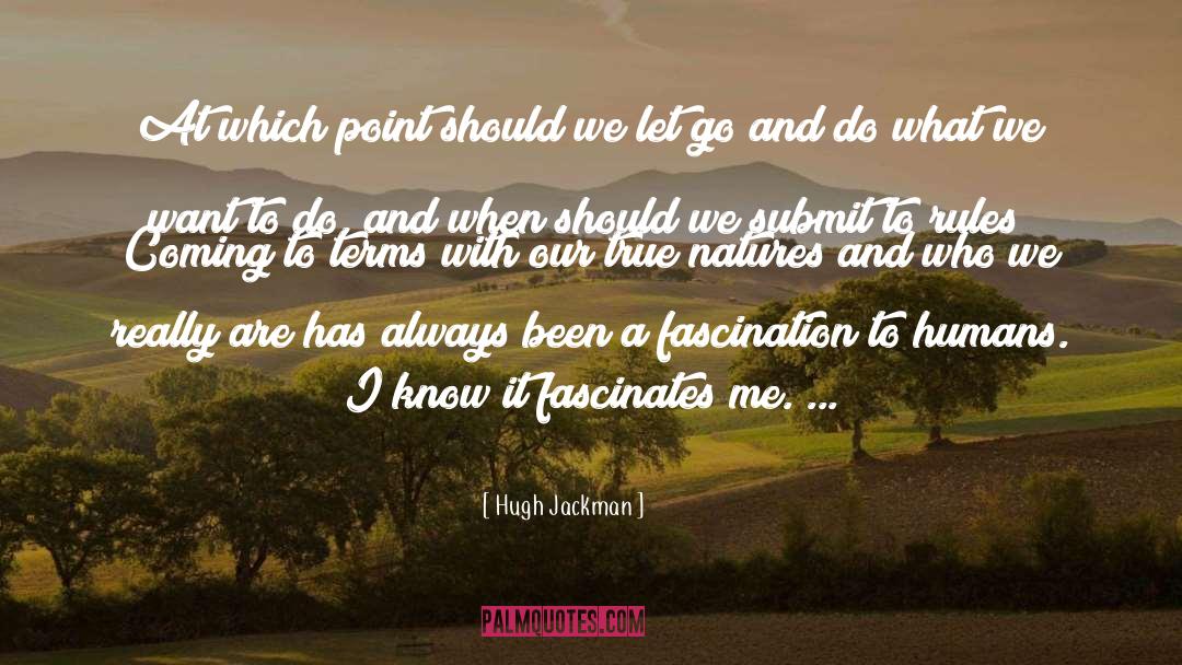 Hugh Jackman Quotes: At which point should we