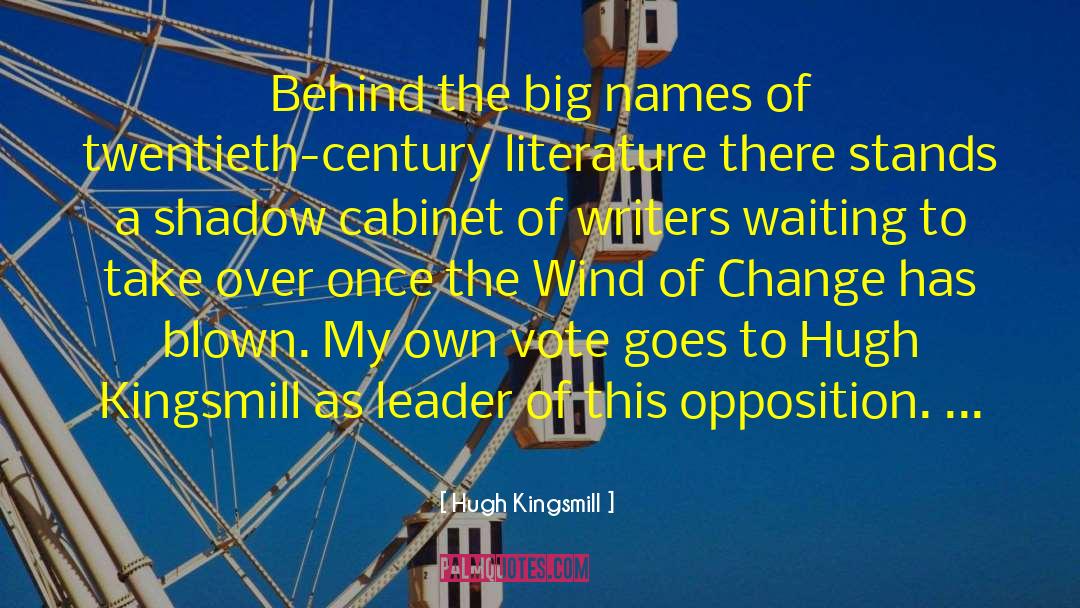 Hugh Kingsmill Quotes: Behind the big names of