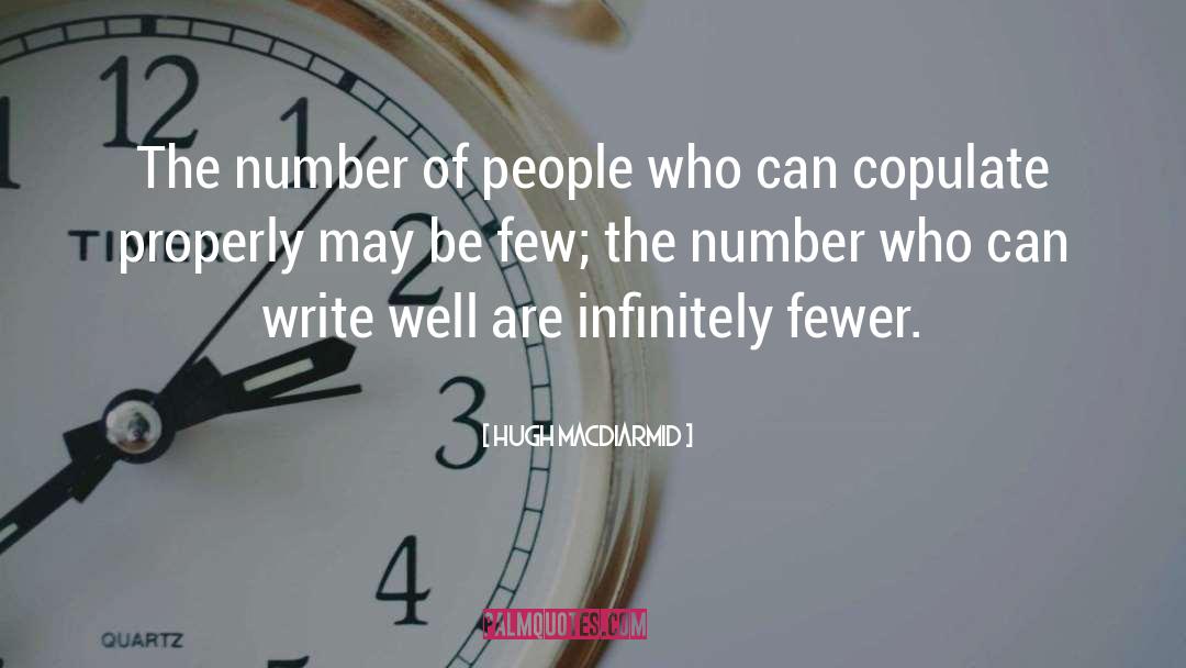 Hugh MacDiarmid Quotes: The number of people who