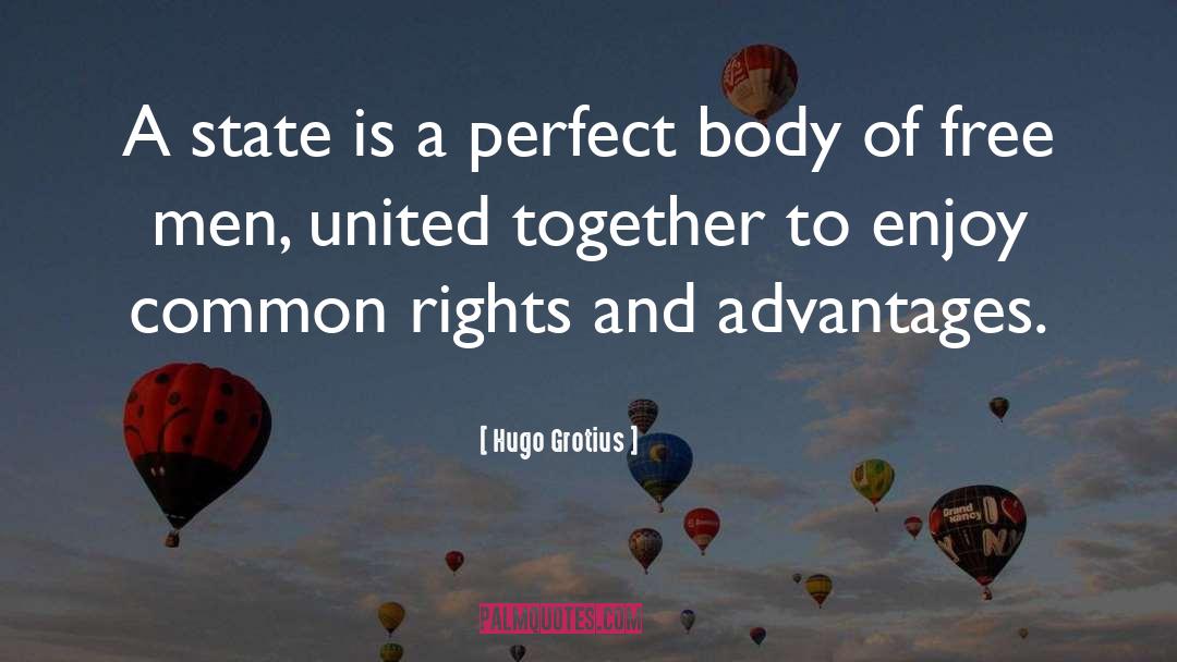 Hugo Grotius Quotes: A state is a perfect
