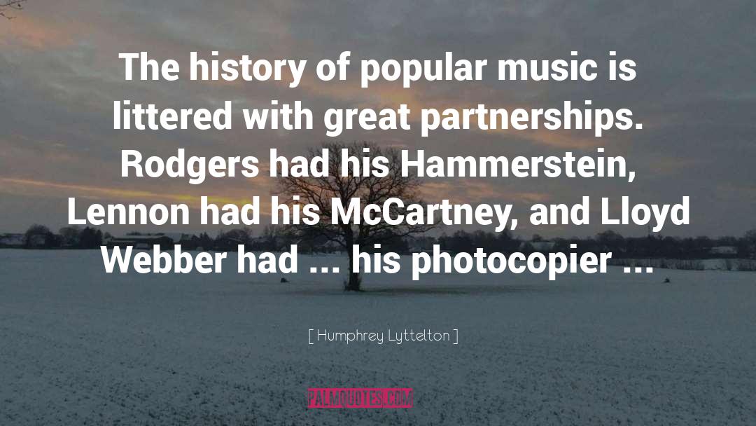 Humphrey Lyttelton Quotes: The history of popular music