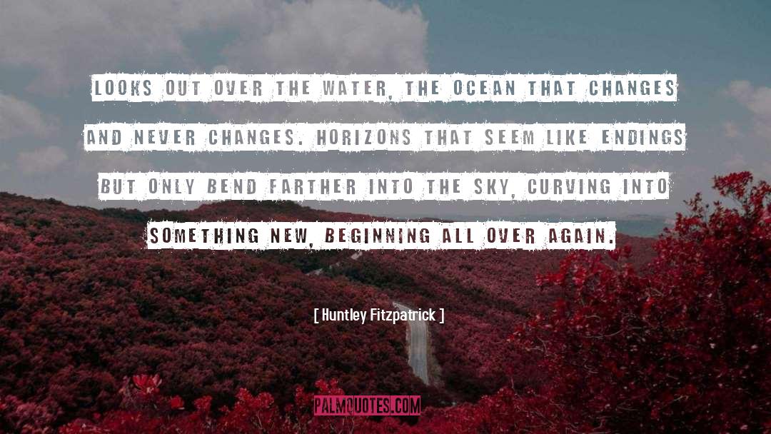 Huntley Fitzpatrick Quotes: Looks out over the water,