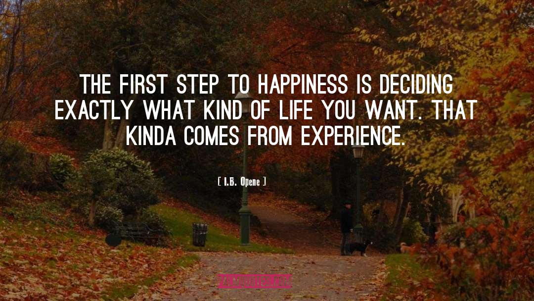I.B. Opene Quotes: The first step to Happiness