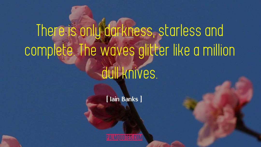 Iain Banks Quotes: There is only darkness, starless