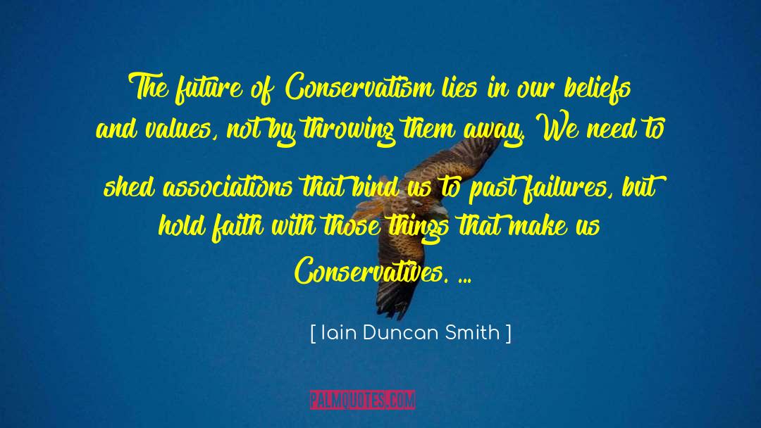 Iain Duncan Smith Quotes: The future of Conservatism lies