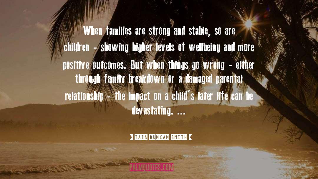 Iain Duncan Smith Quotes: When families are strong and