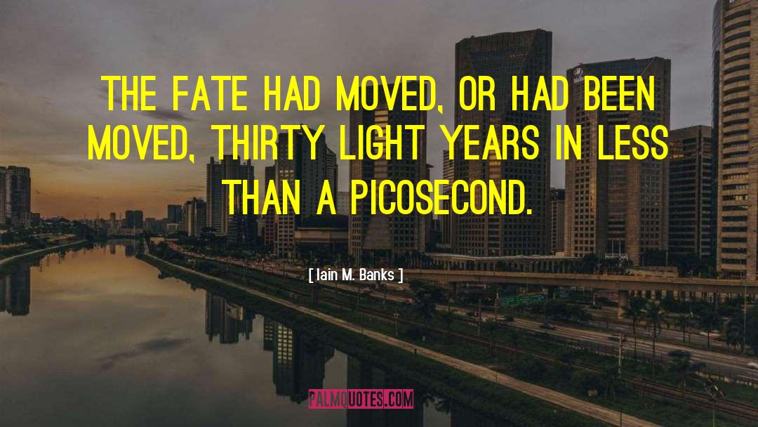 Iain M. Banks Quotes: The Fate had moved, or