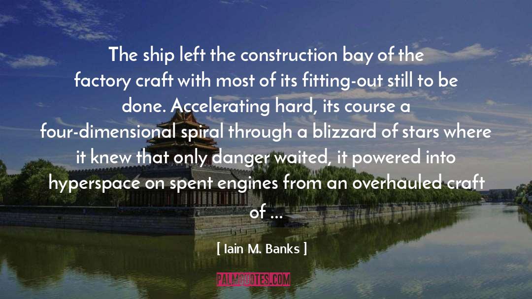 Iain M. Banks Quotes: The ship left the construction