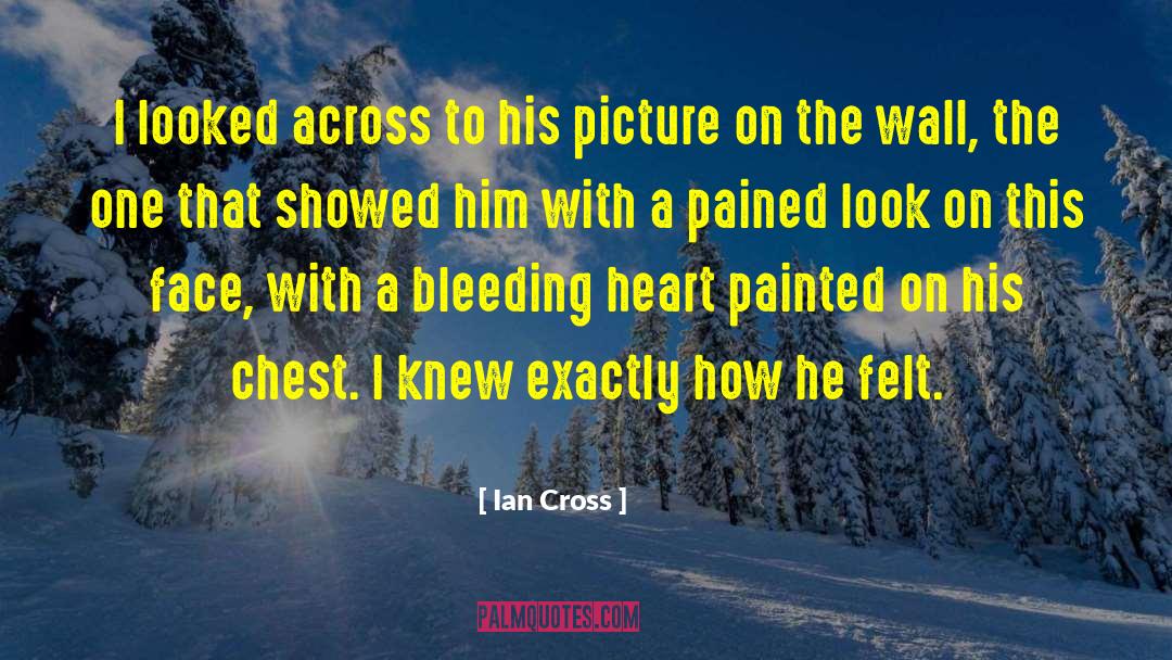 Ian Cross Quotes: I looked across to his