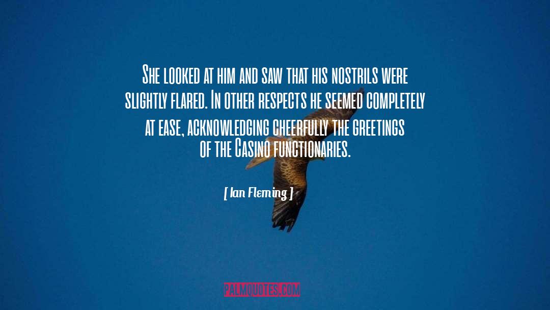 Ian Fleming Quotes: She looked at him and