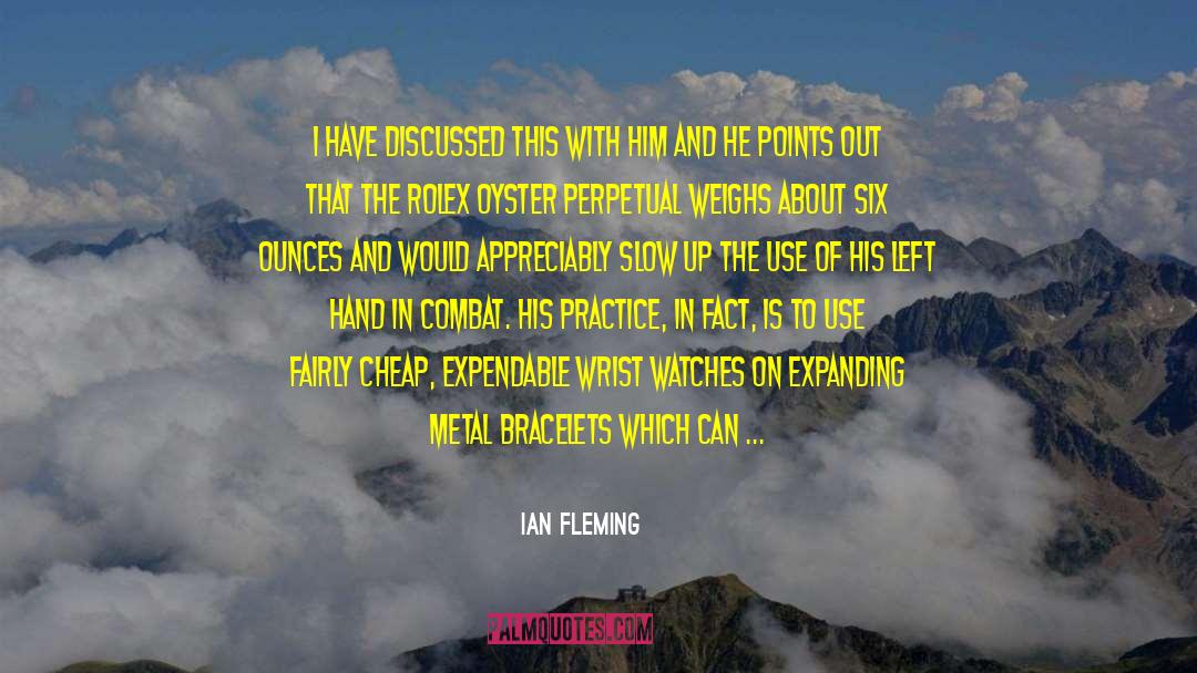 Ian Fleming Quotes: I have discussed this with