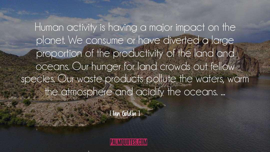 Ian Goldin Quotes: Human activity is having a