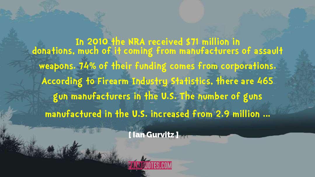 Ian Gurvitz Quotes: In 2010 the NRA received