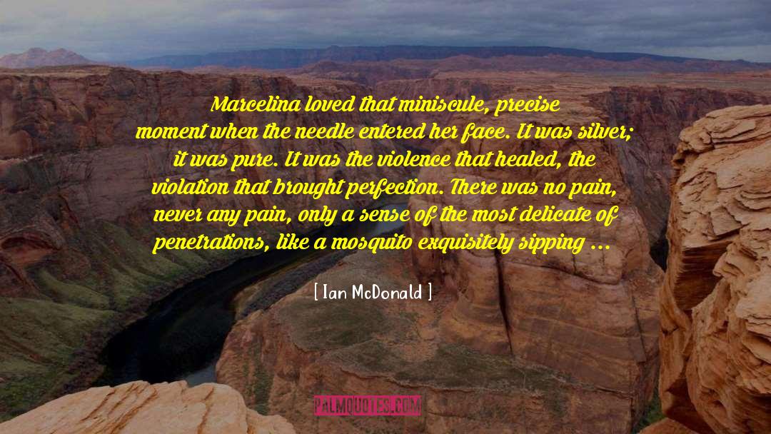 Ian McDonald Quotes: Marcelina loved that miniscule, precise