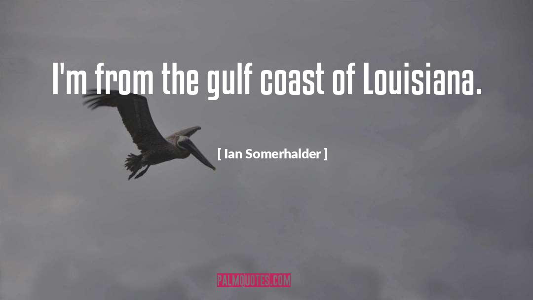 Ian Somerhalder Quotes: I'm from the gulf coast