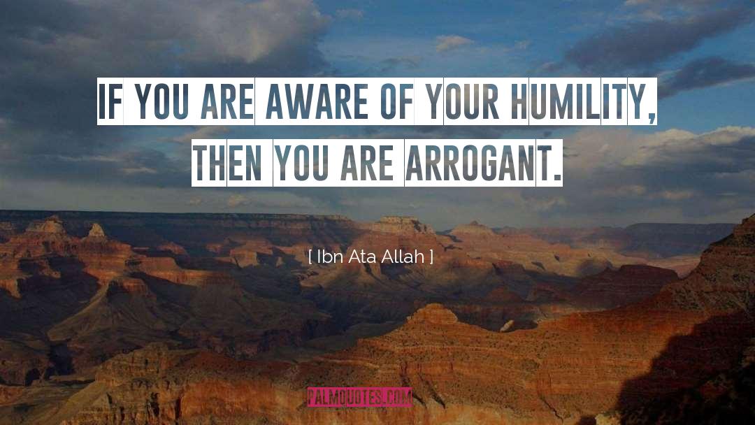 Ibn Ata Allah Quotes: If you are aware of