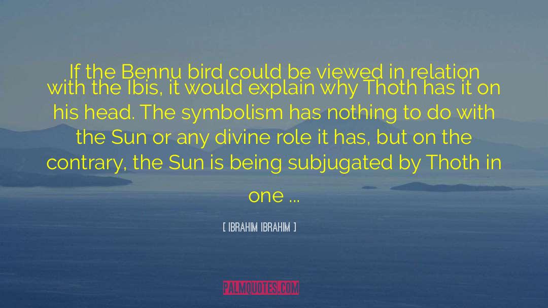 Ibrahim Ibrahim Quotes: If the Bennu bird could