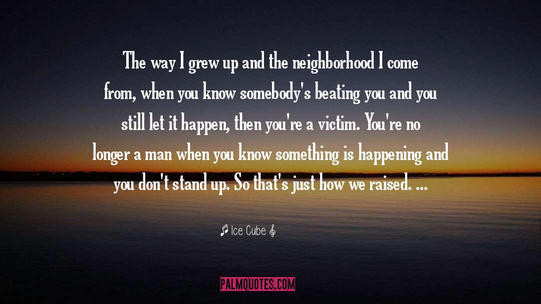 Ice Cube Quotes: The way I grew up