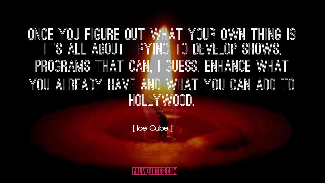 Ice Cube Quotes: Once you figure out what