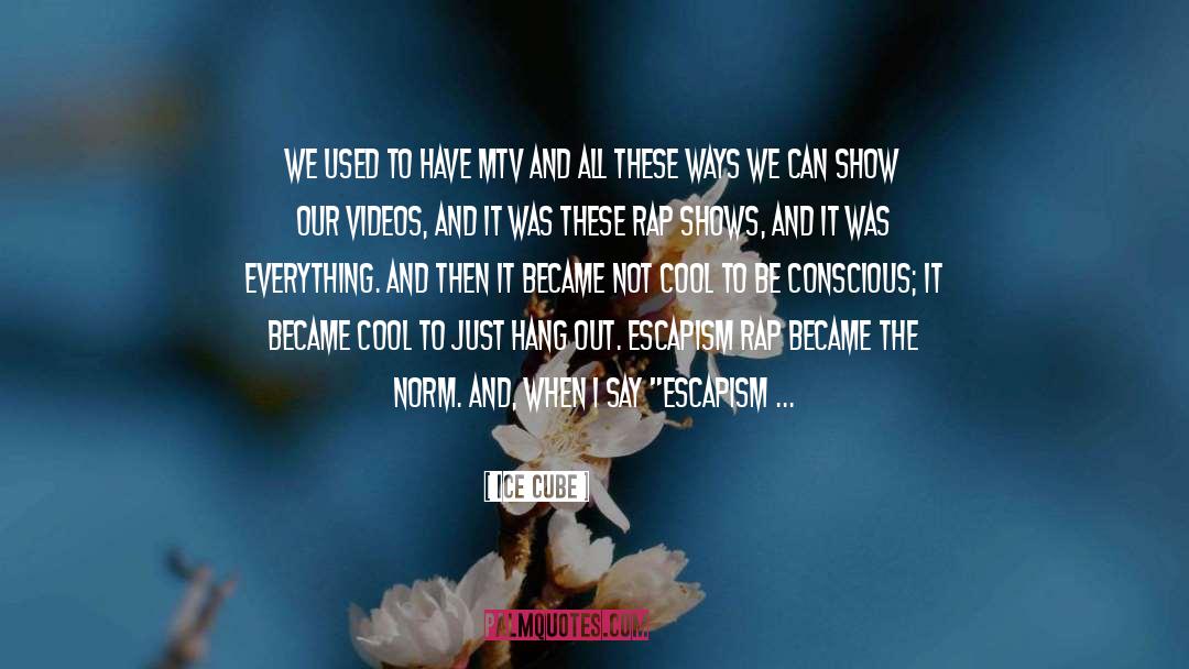 Ice Cube Quotes: We used to have MTV