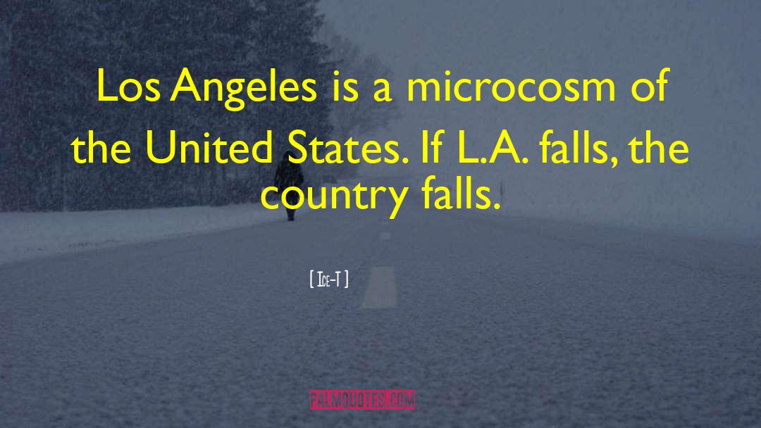 Ice-T Quotes: Los Angeles is a microcosm