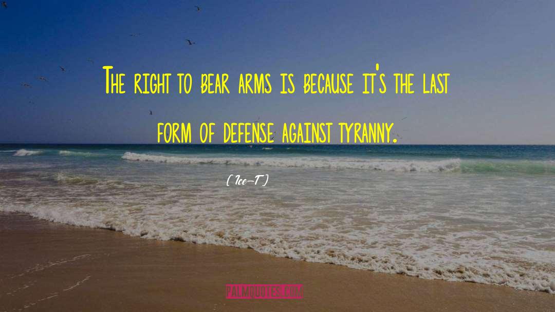 Ice-T Quotes: The right to bear arms