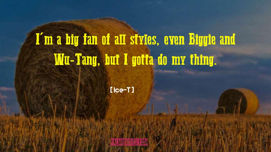 Ice-T Quotes: I'm a big fan of
