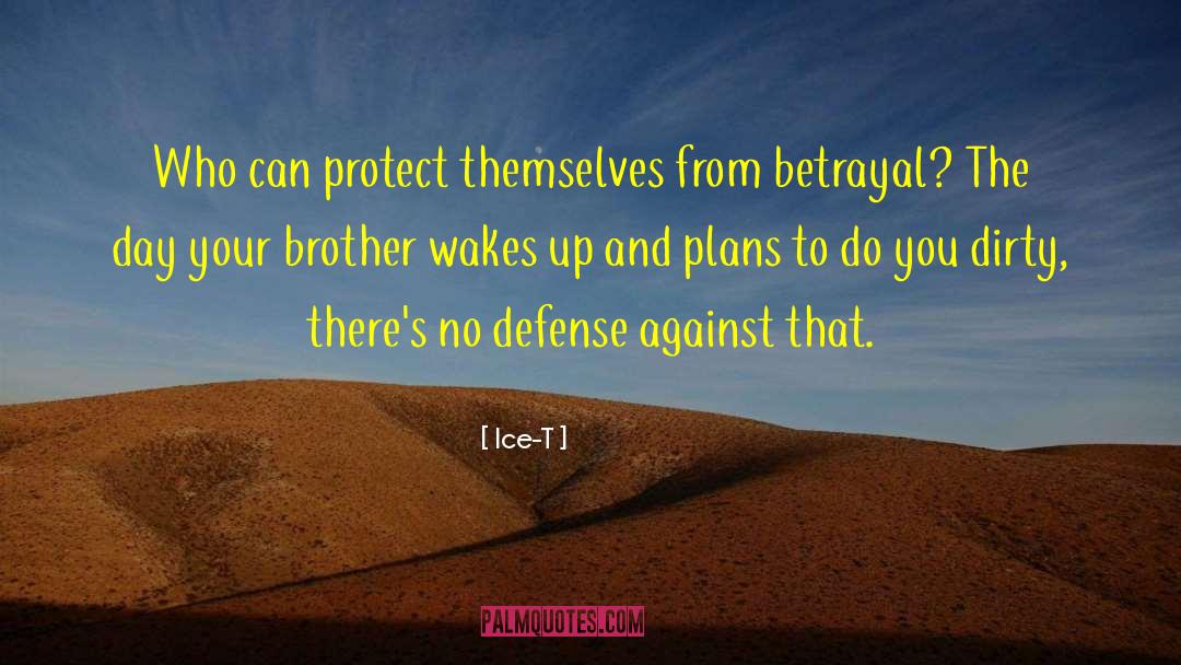 Ice-T Quotes: Who can protect themselves from