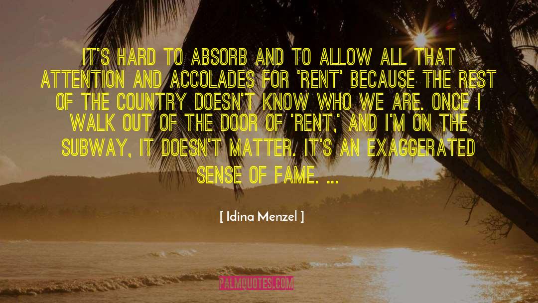 Idina Menzel Quotes: It's hard to absorb and