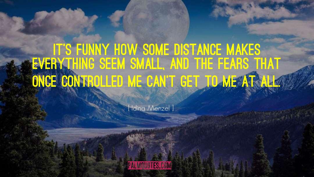 Idina Menzel Quotes: It's funny how some distance