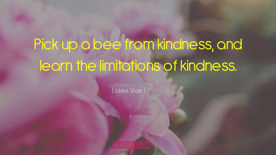 Idries Shah Quotes: Pick up a bee from