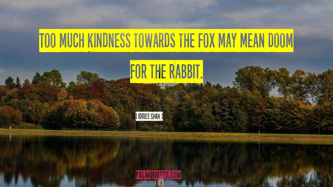 Idries Shah Quotes: Too much kindness towards the