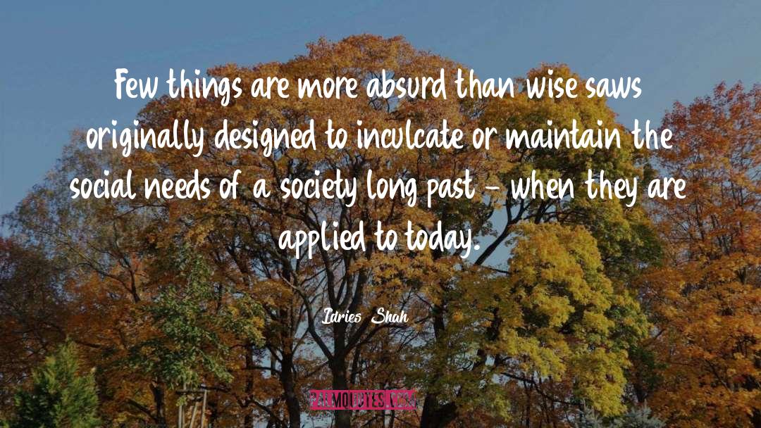 Idries Shah Quotes: Few things are more absurd