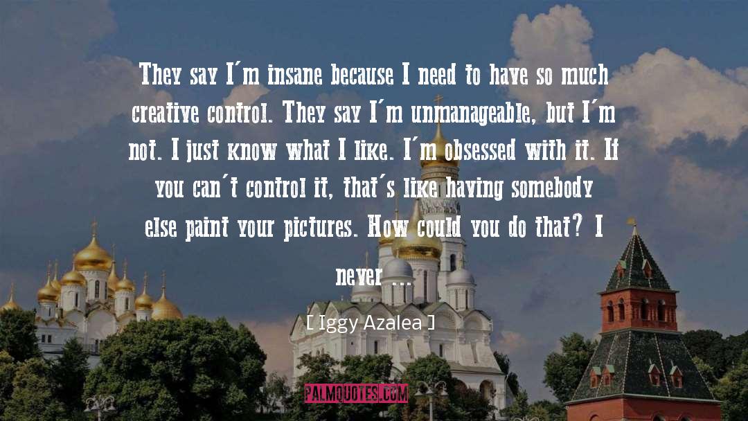 Iggy Azalea Quotes: They say I'm insane because