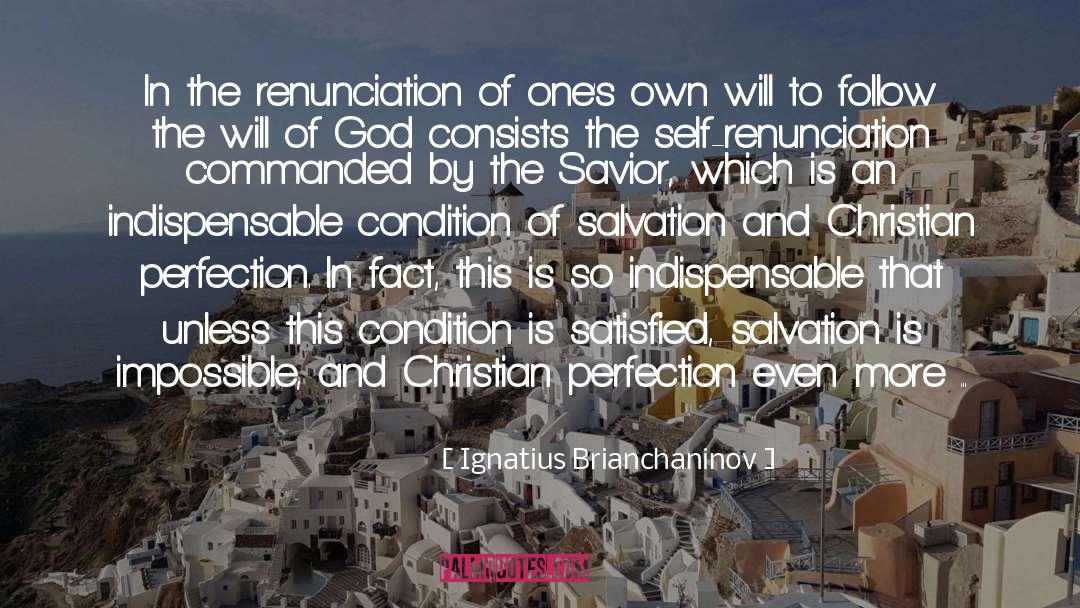 Ignatius Brianchaninov Quotes: In the renunciation of one's