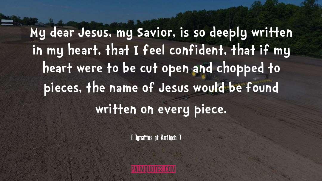 Ignatius Of Antioch Quotes: My dear Jesus, my Savior,