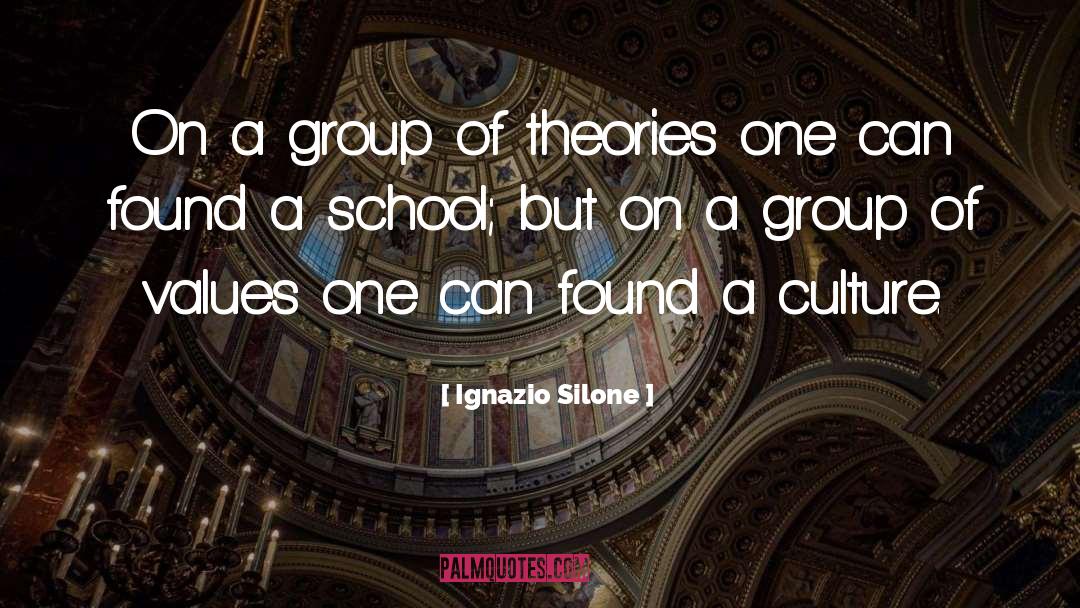 Ignazio Silone Quotes: On a group of theories