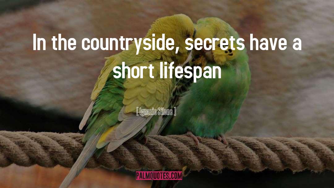 Ignazio Silone Quotes: In the countryside, secrets have