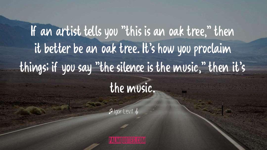 Igor Levit Quotes: If an artist tells you