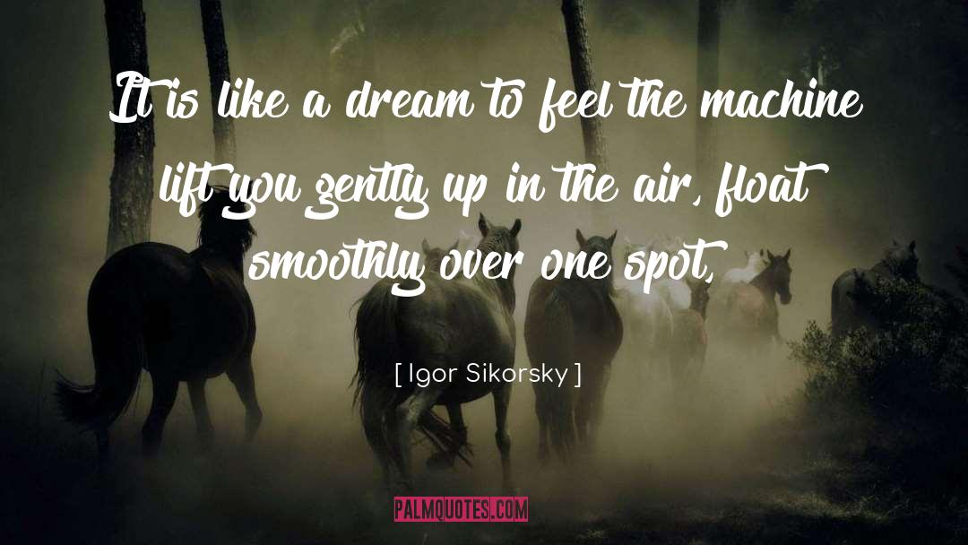 Igor Sikorsky Quotes: It is like a dream