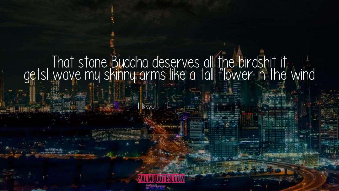 Ikkyu Quotes: That stone Buddha deserves all