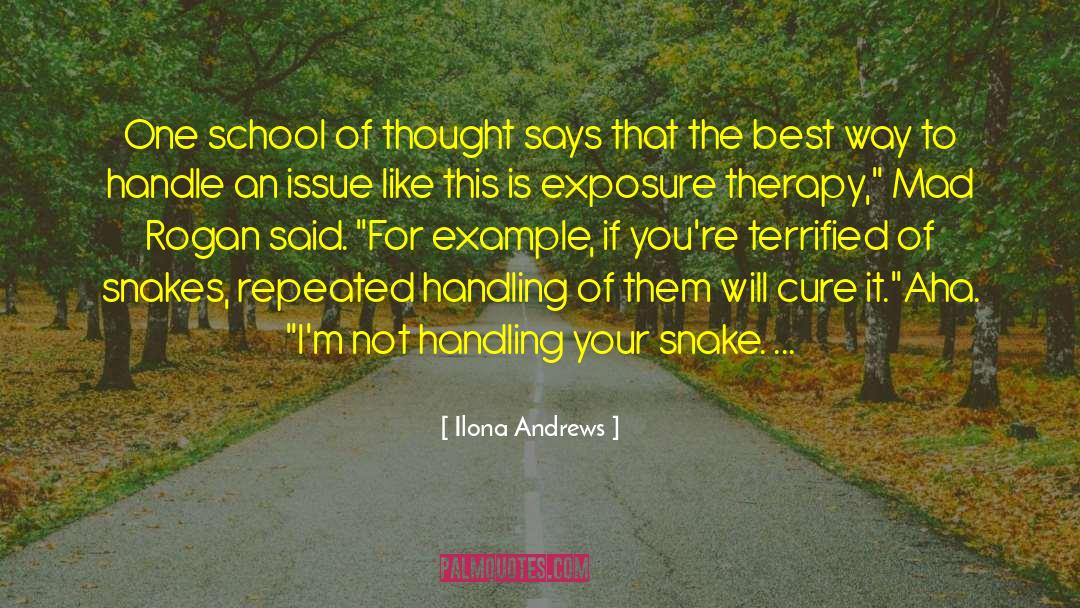 Ilona Andrews Quotes: One school of thought says