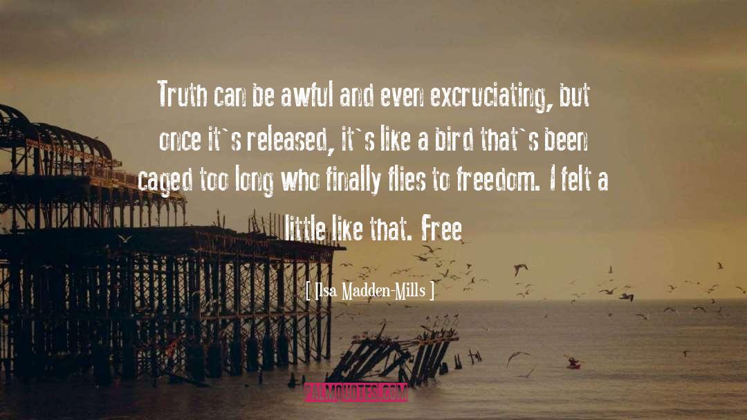 Ilsa Madden-Mills Quotes: Truth can be awful and